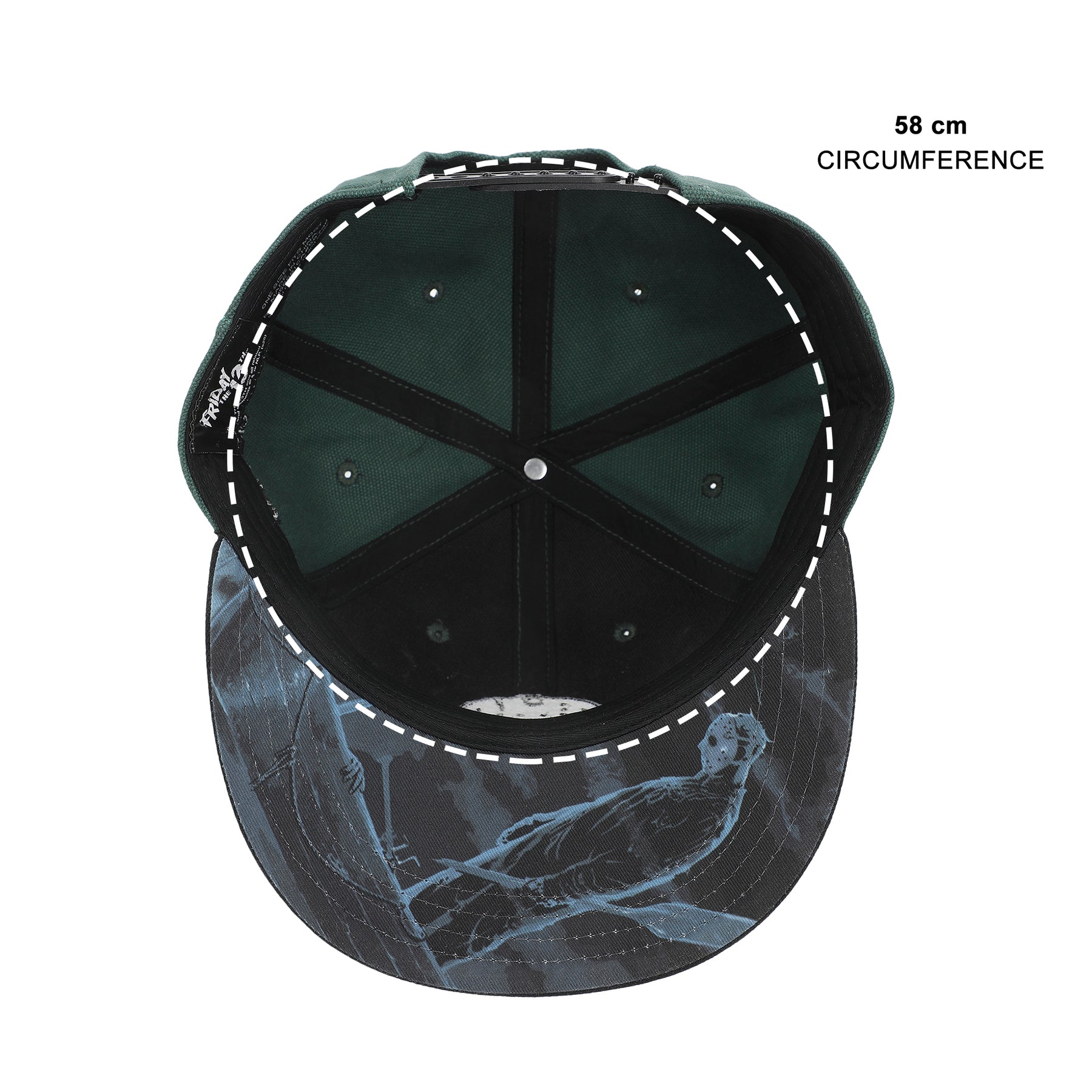 Friday the 13th Jason Mask Traditional Snapback Cap