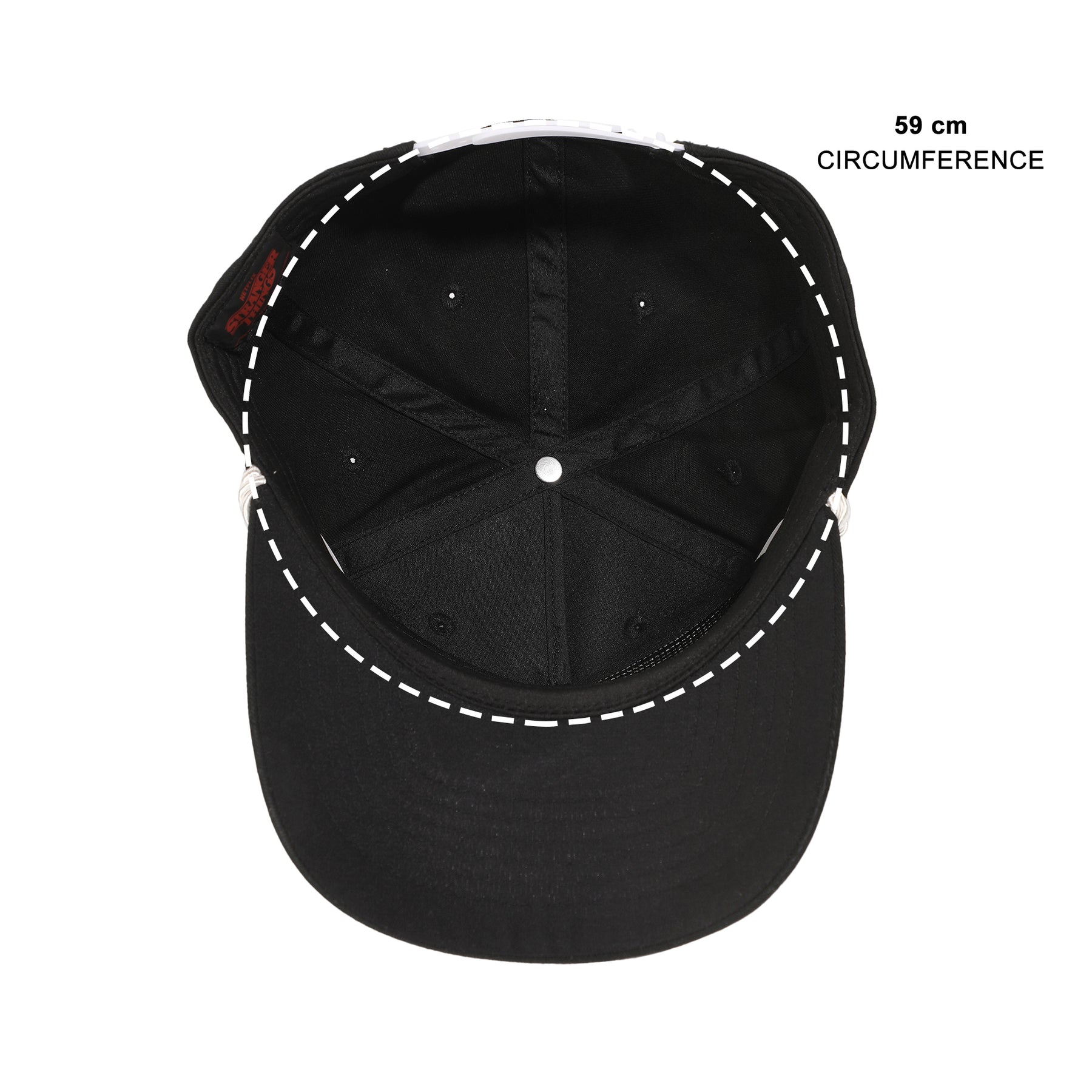 Stranger Things Hellfire Club Demon Head Black Retro Grandpa Snapback Hat