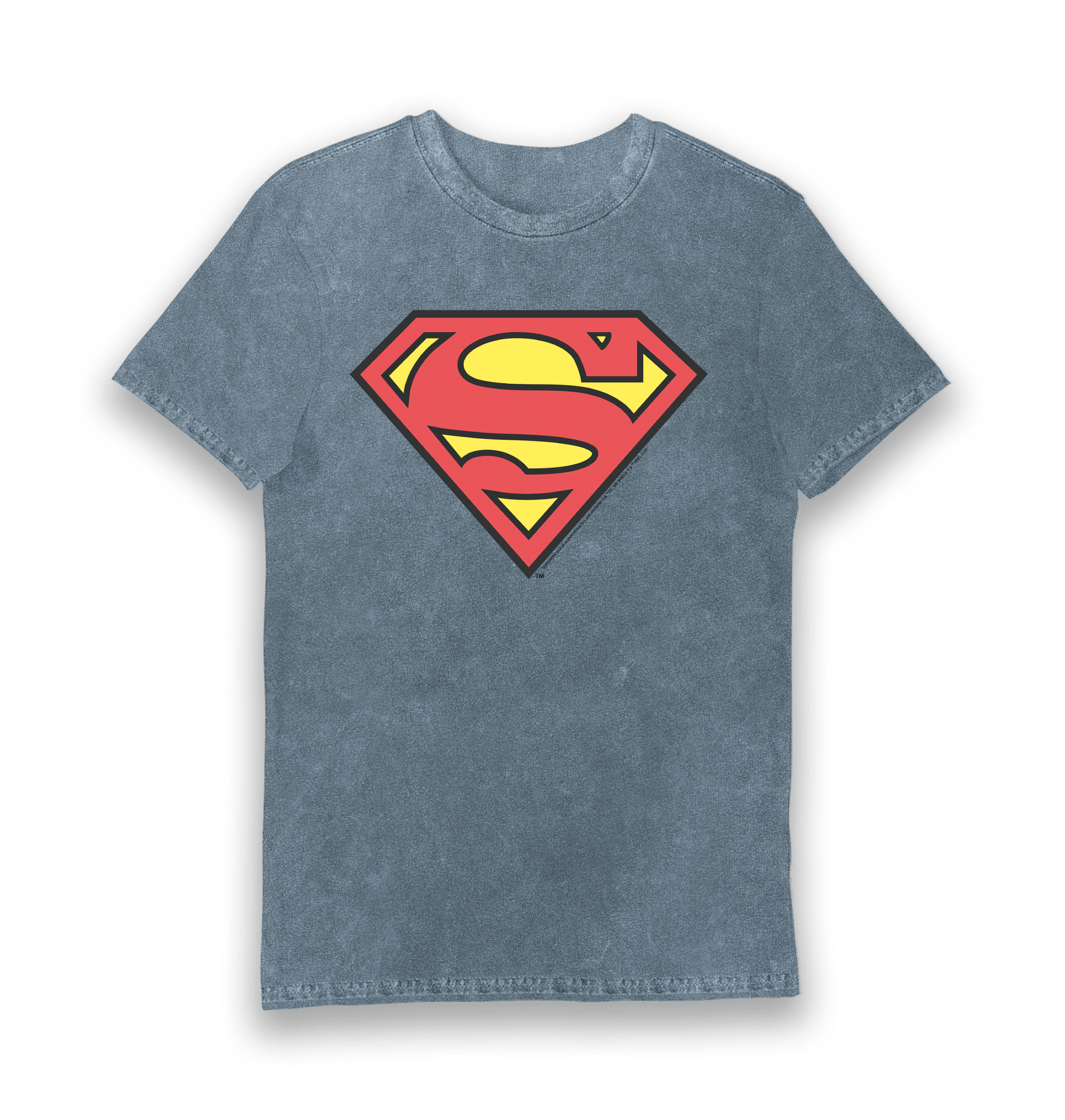 Vintage Blue Printed T-shirt Front