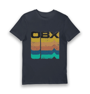 Navy Printed T-shirt Front