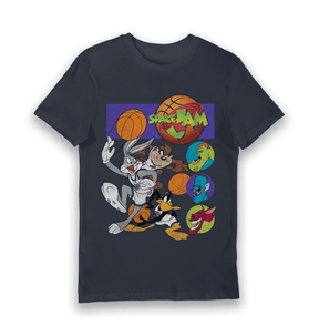 Navy Printed T-shirt Front