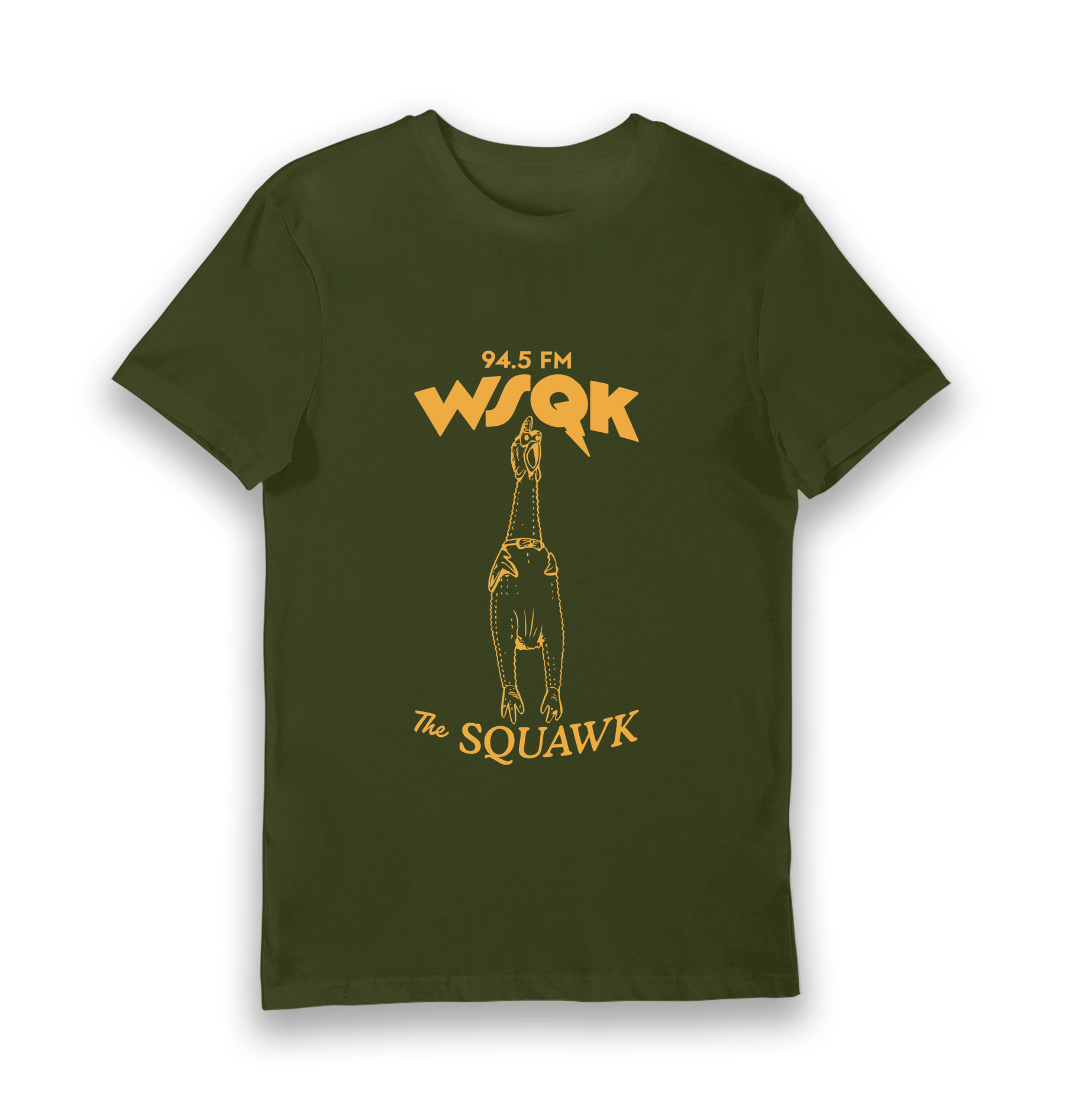 Forest Green Printed T-shirt Front
