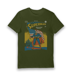 Forest Green Printed T-shirt Front