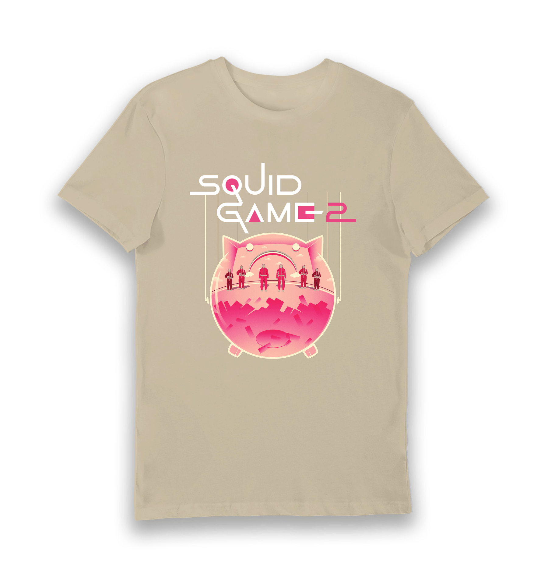 Sand Printed T-shirt Front