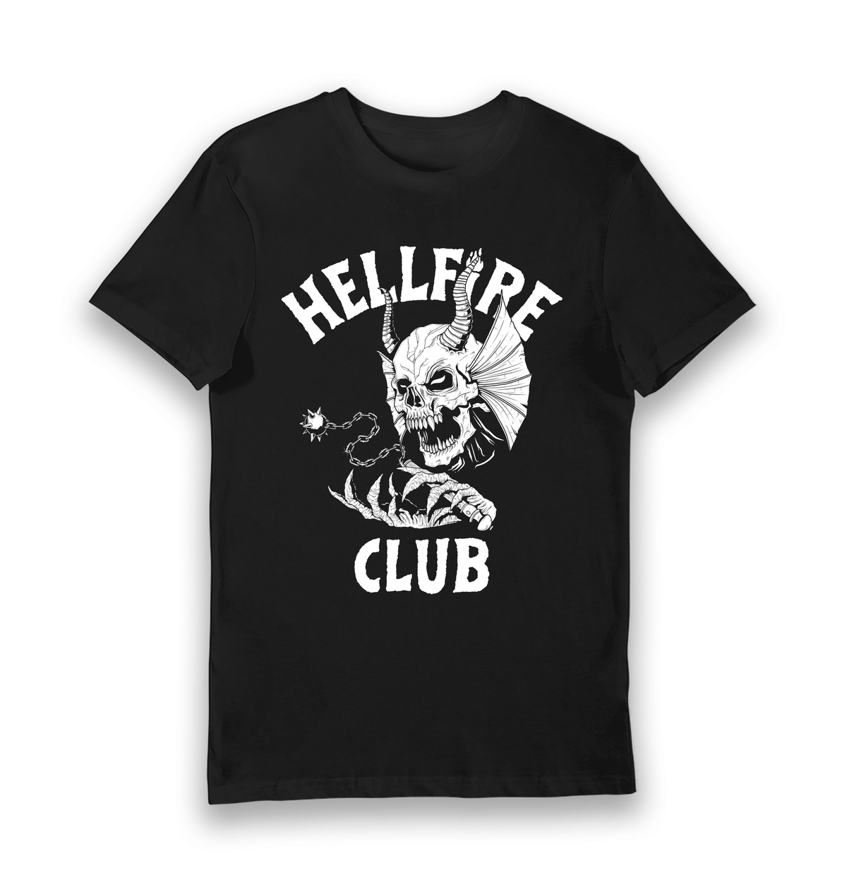 Black Printed T-shirt Front