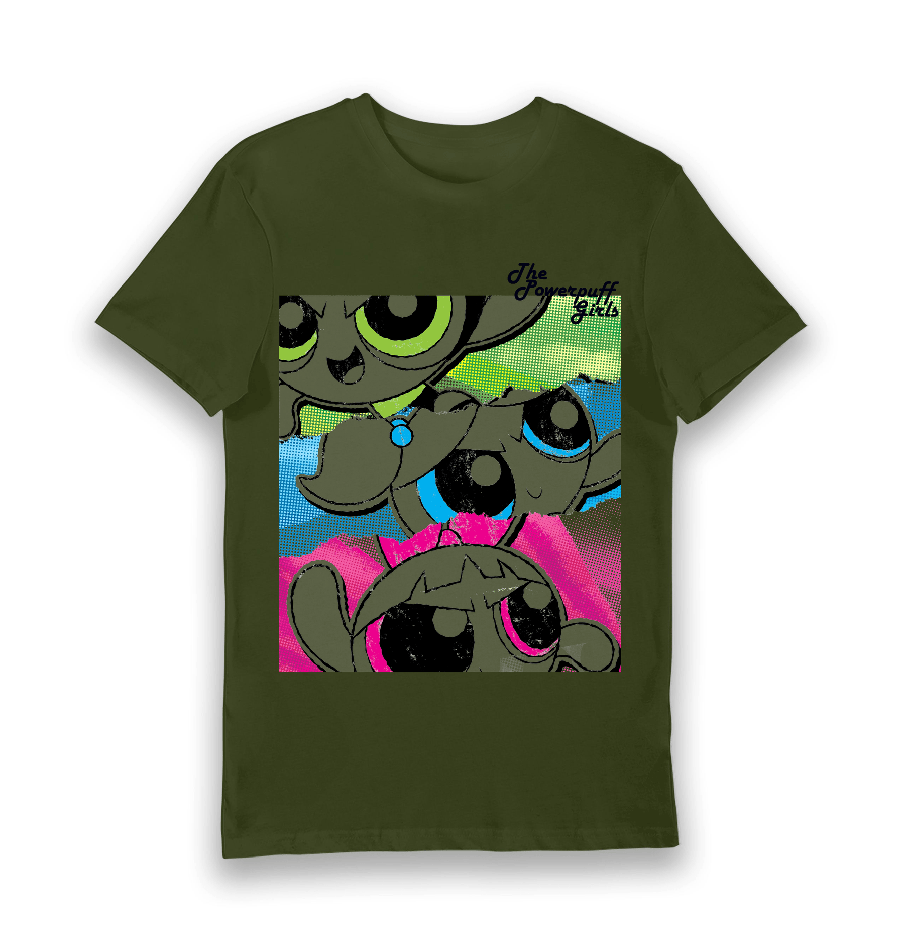 Forest Green Printed T-shirt Front