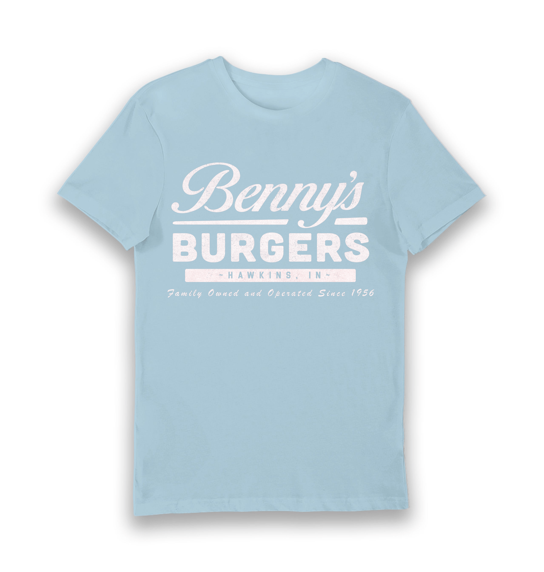 Light Blue Printed T-shirt Front