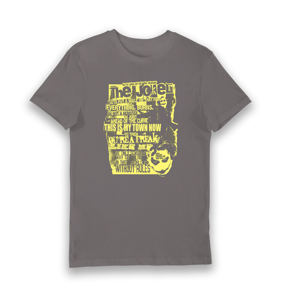 Charcoal Printed T-shirt Front