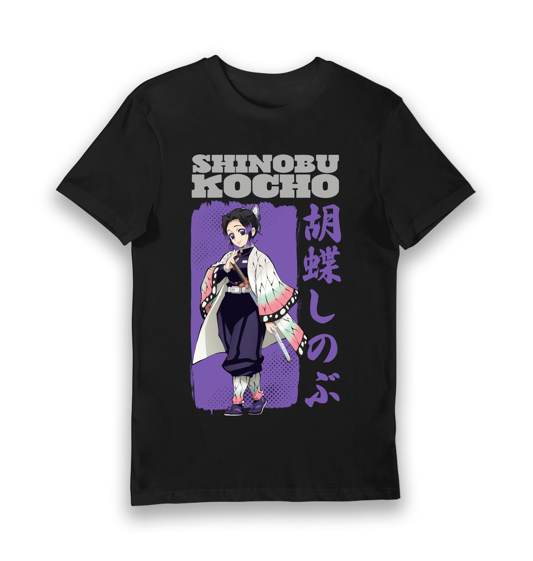 Black Printed T-shirt Front