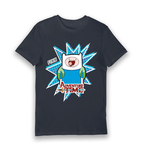 Navy Printed T-shirt Front