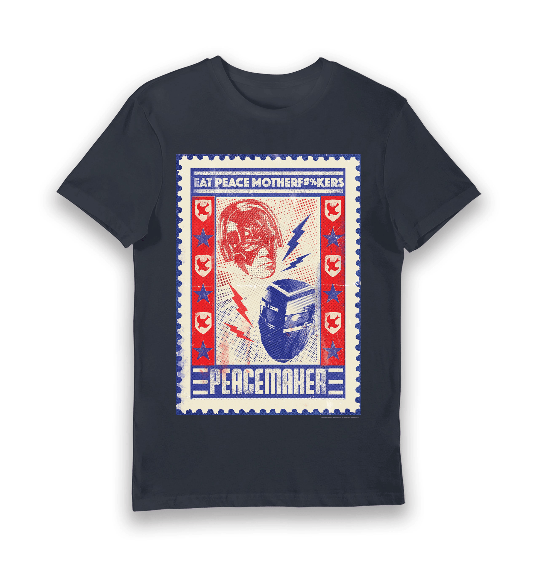 Navy Printed T-shirt Front