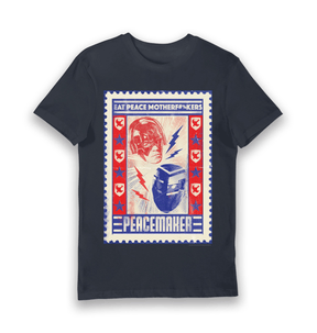 Navy Printed T-shirt Front