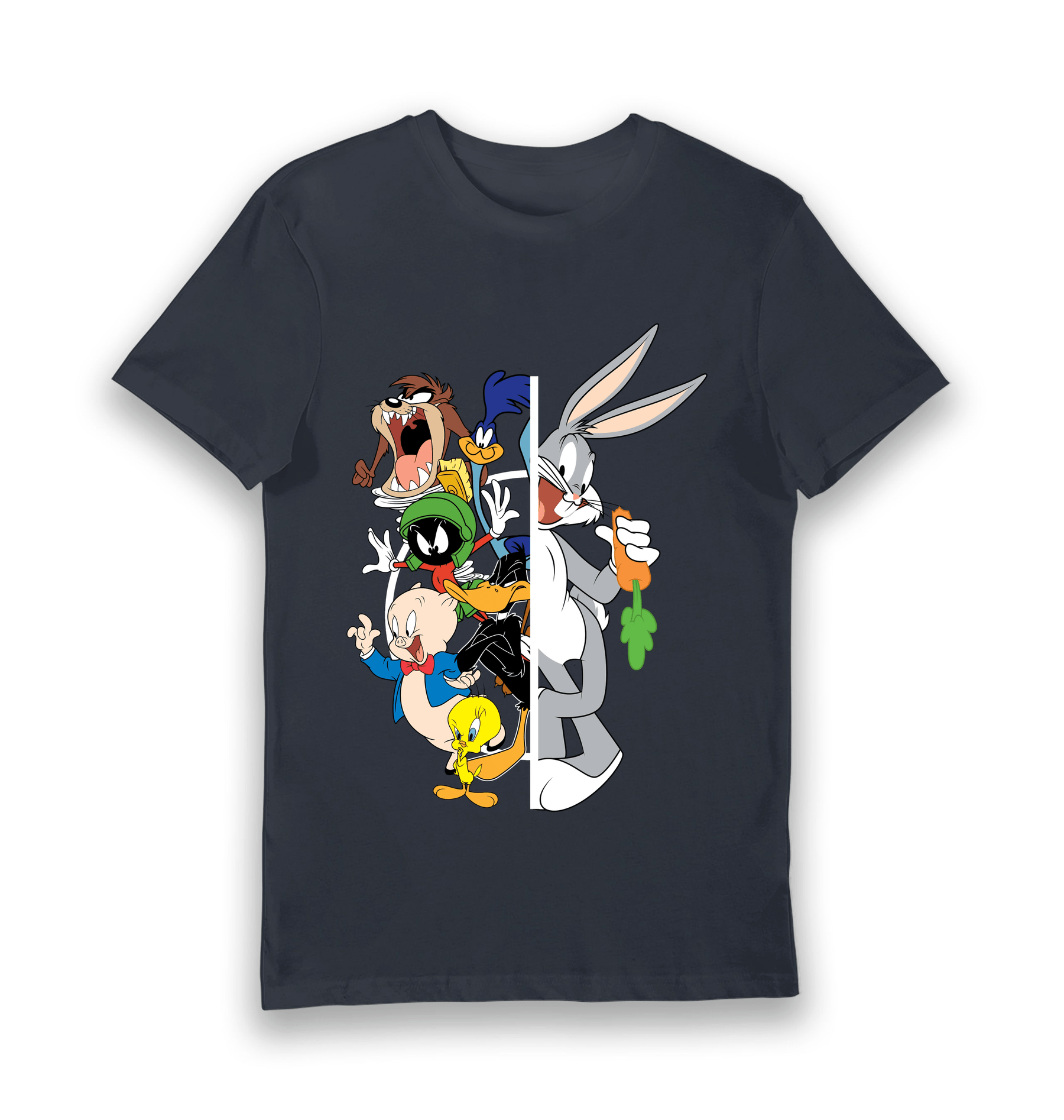 Navy Printed T-shirt Front