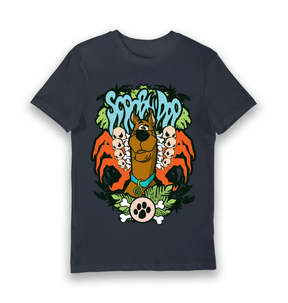 Navy Printed T-shirt Front
