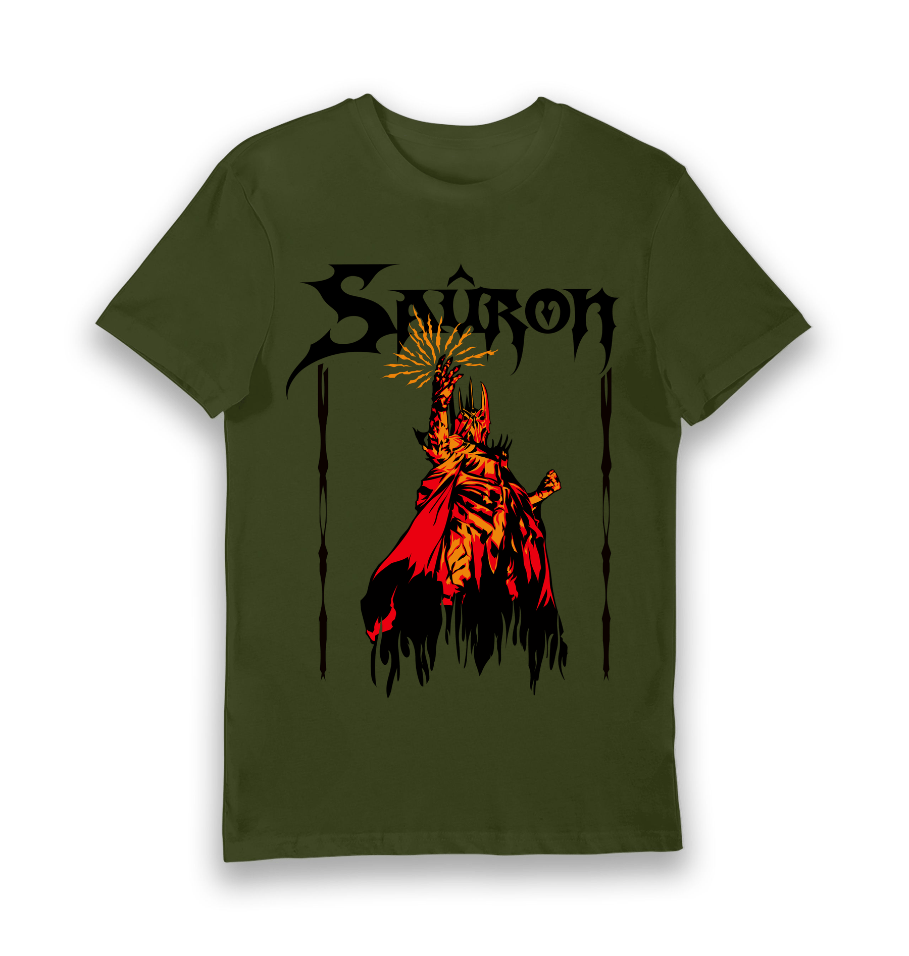 Forest Green Printed T-shirt Front