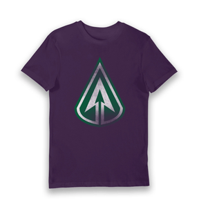 Purple Printed T-shirt Front