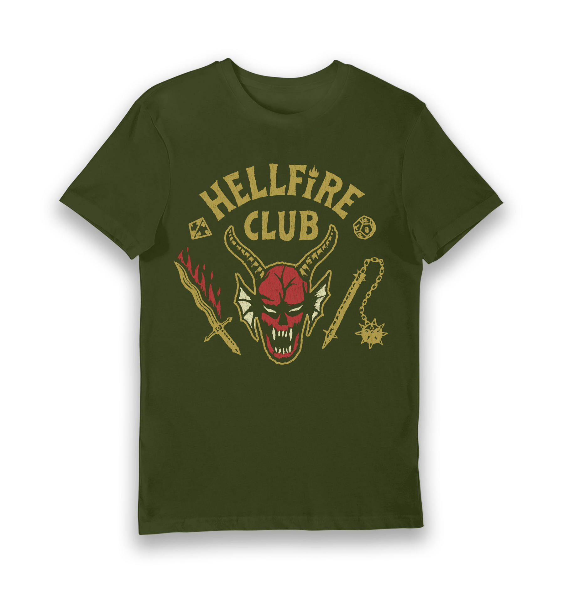 Forest Green Printed T-shirt Front