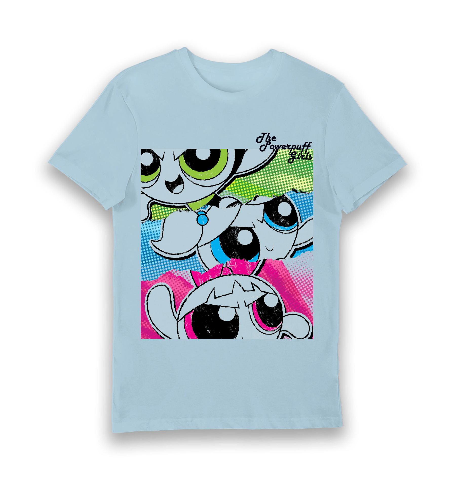 Light Blue Printed T-shirt Front
