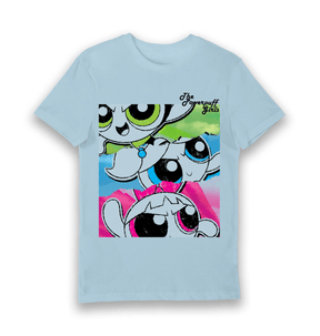 Light Blue Printed T-shirt Front