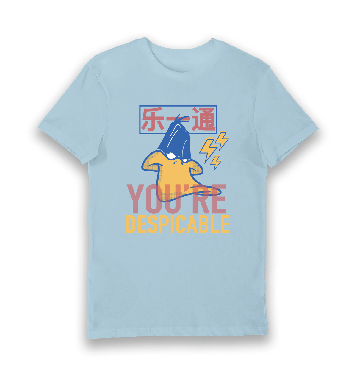 Light Blue Printed T-shirt Front