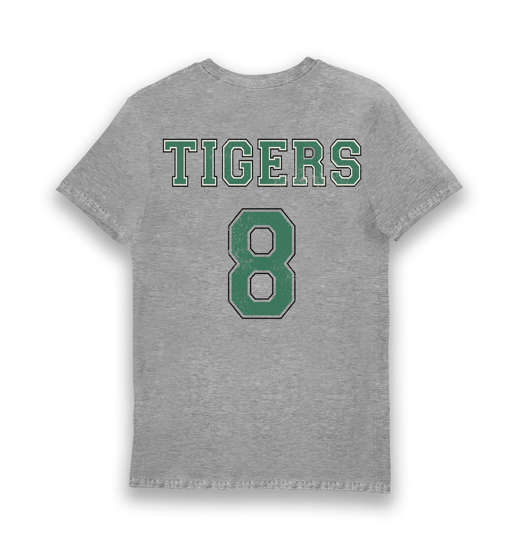 Sports Grey Printed T-shirt Back