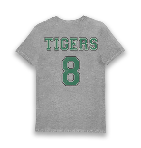 Sports Grey Printed T-shirt Back