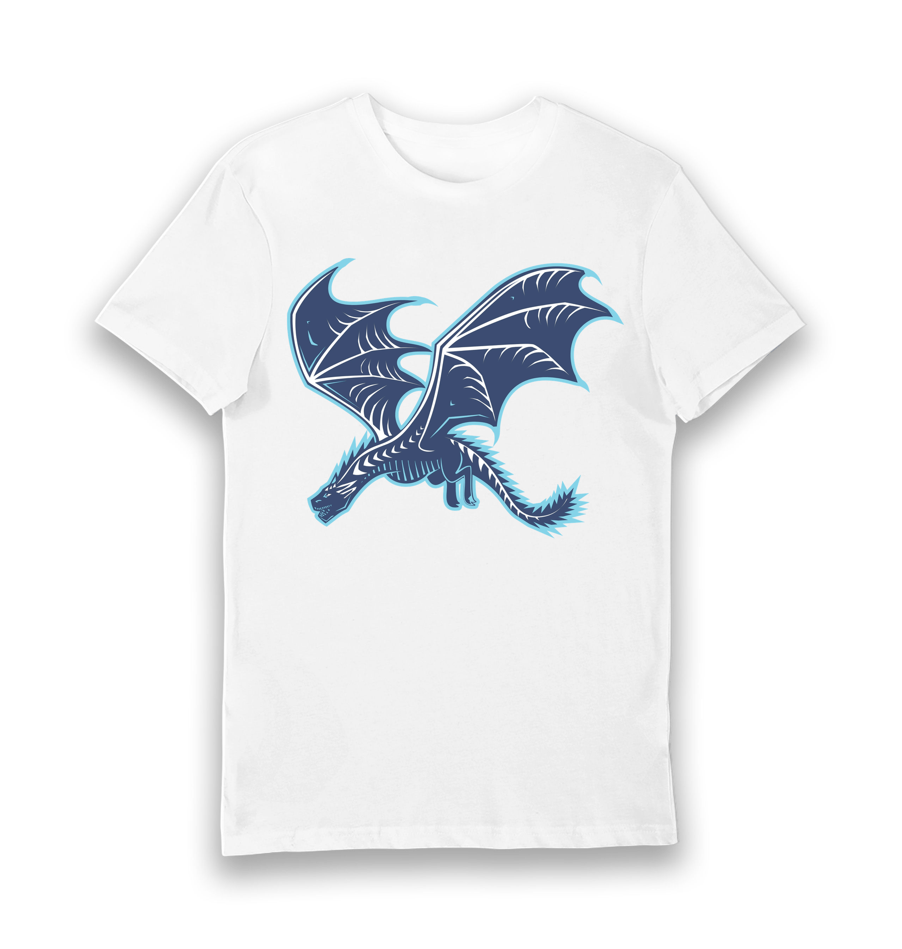 White Printed T-shirt Front