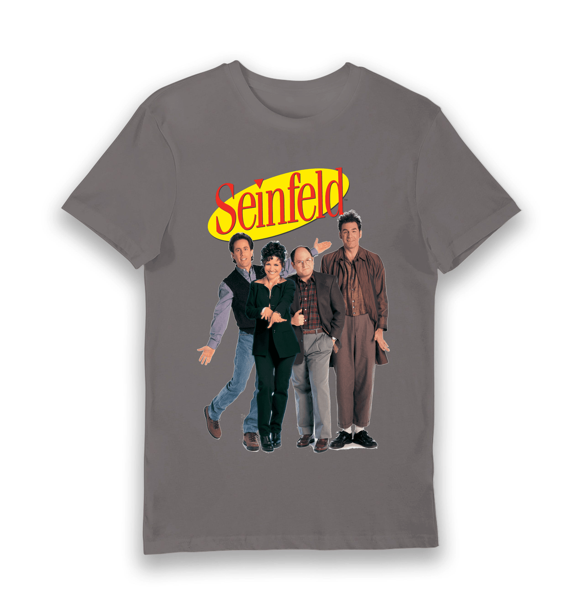 Charcoal Printed T-shirt Front
