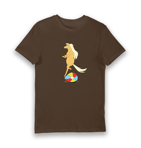 Brown Printed T-shirt Front