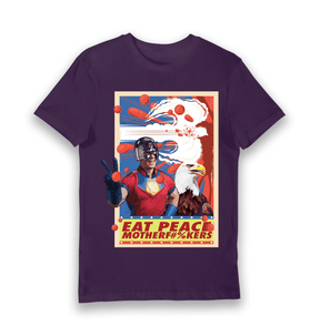 Purple Printed T-shirt Front