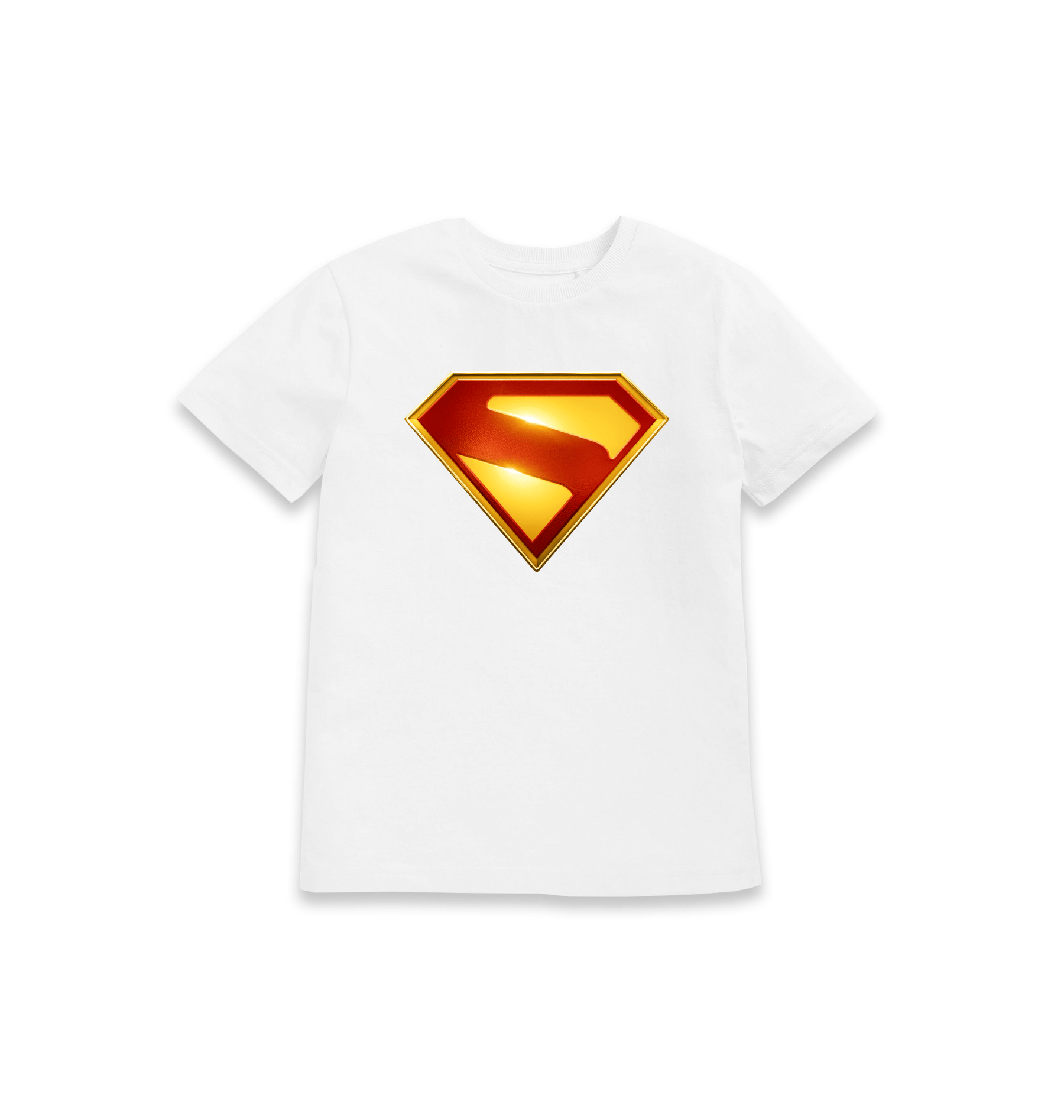 White Printed Kids T-Shirt Front
