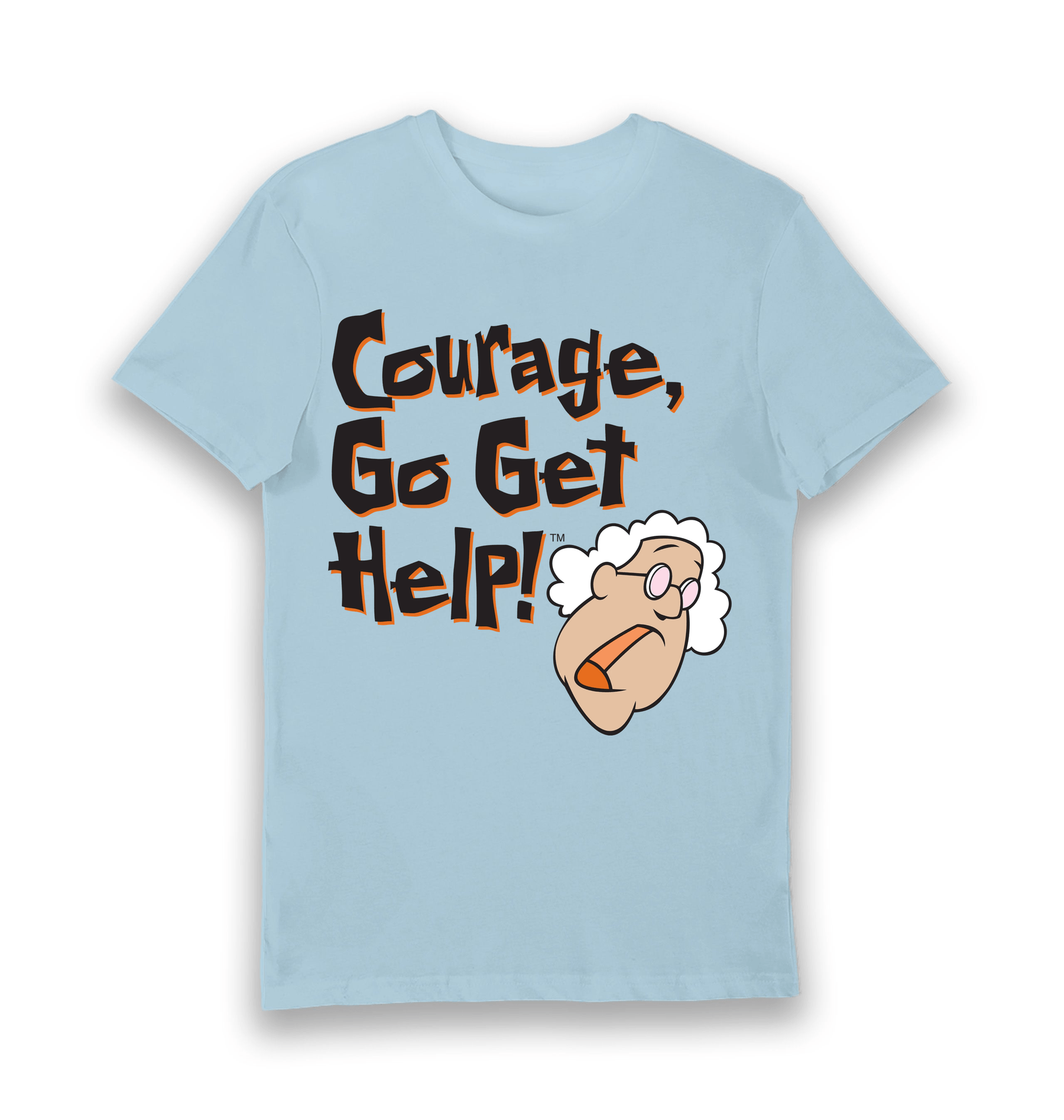 Light Blue Printed T-shirt Front