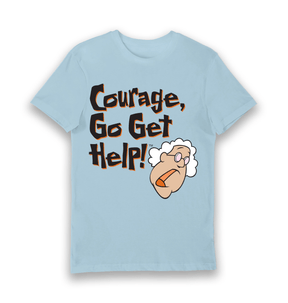 Light Blue Printed T-shirt Front