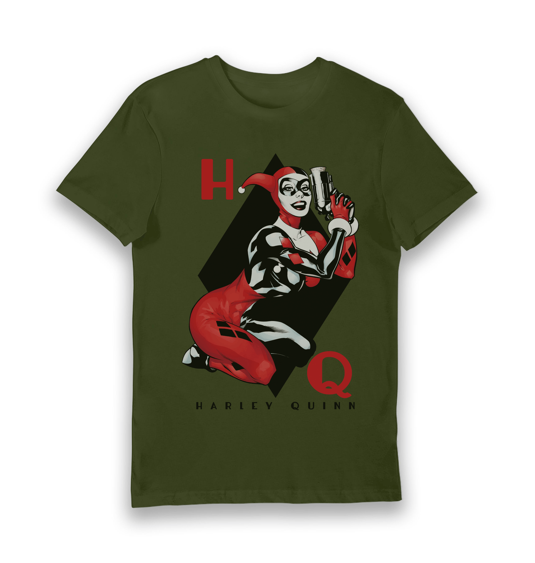 Forest Green Printed T-shirt Front