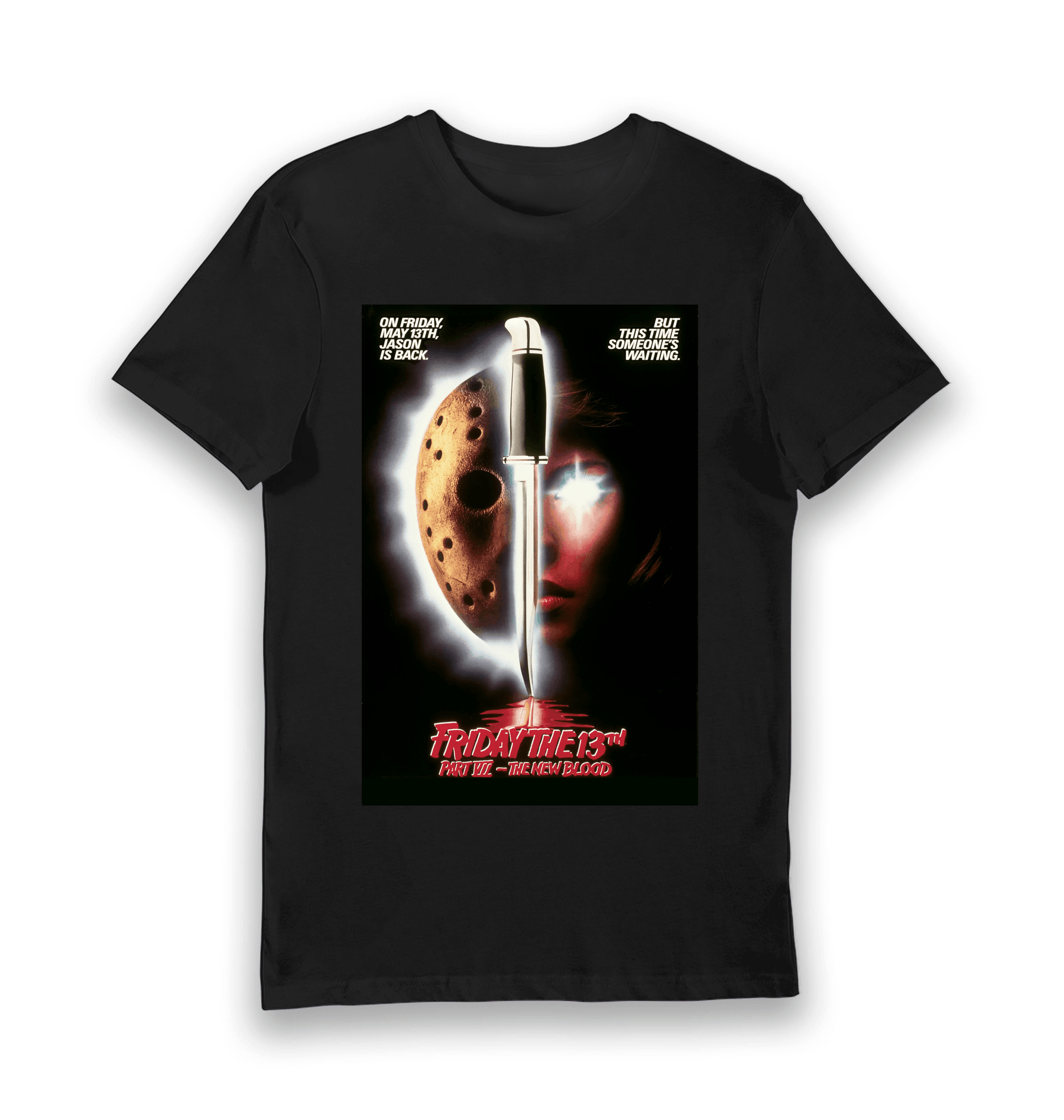 Black Printed T-shirt Front