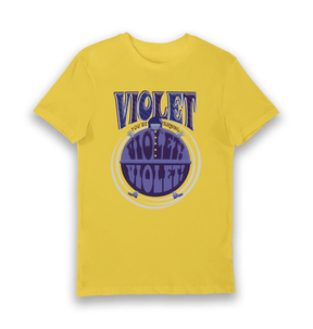 Yellow Printed T-shirt Front
