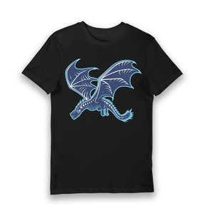 Black Printed T-shirt Front