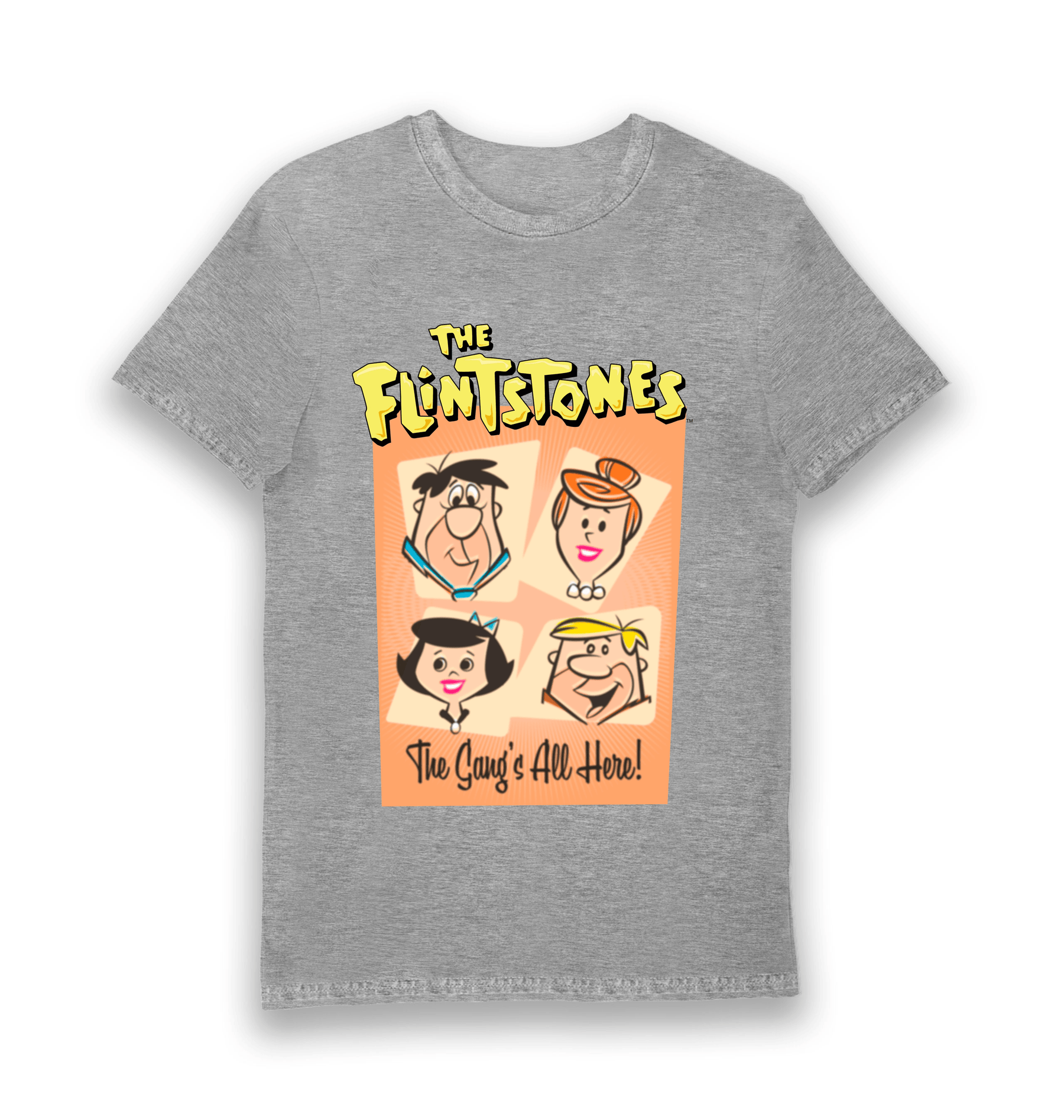 Sports Grey Printed T-shirt Front
