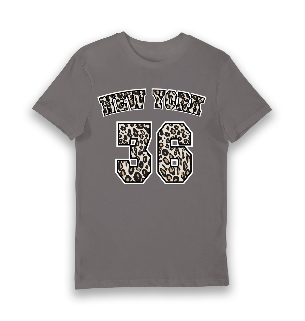 Charcoal Printed T-shirt Front