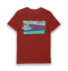 Brick Red Printed T-shirt Front