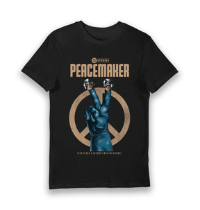 Black Printed T-shirt Front