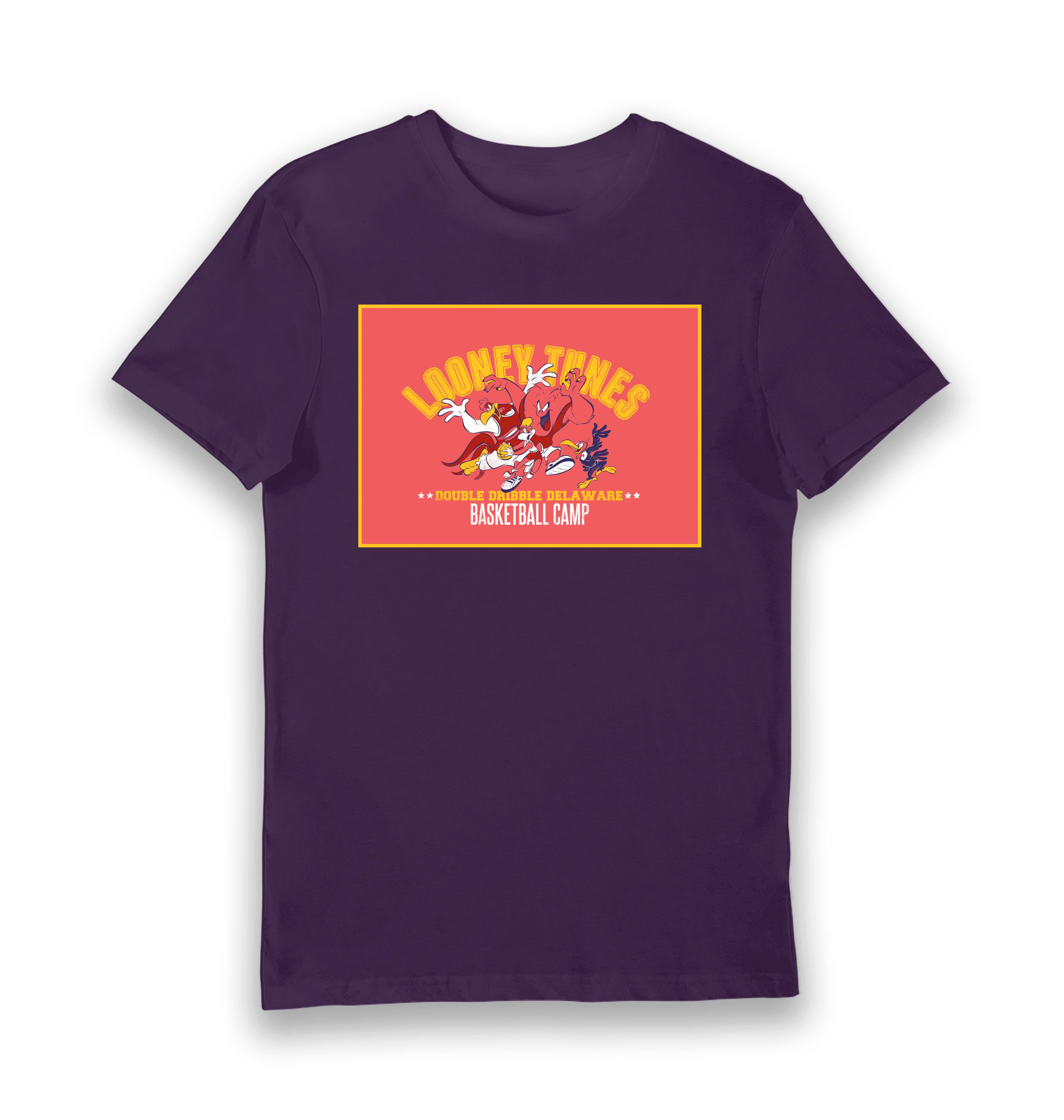 Purple Printed T-shirt Front