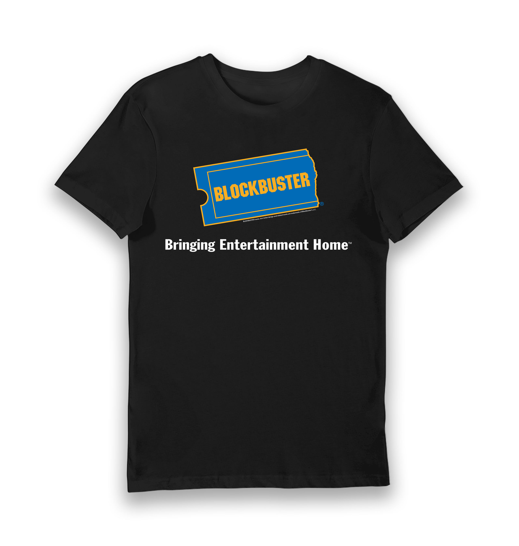 Black Printed T-shirt Front