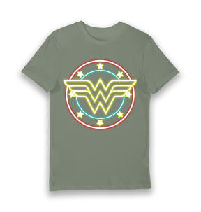 Khaki Printed T-shirt Front