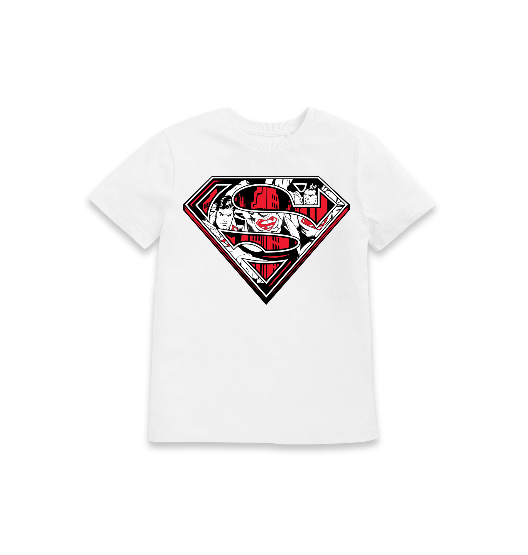 White Printed Kids T-Shirt Front