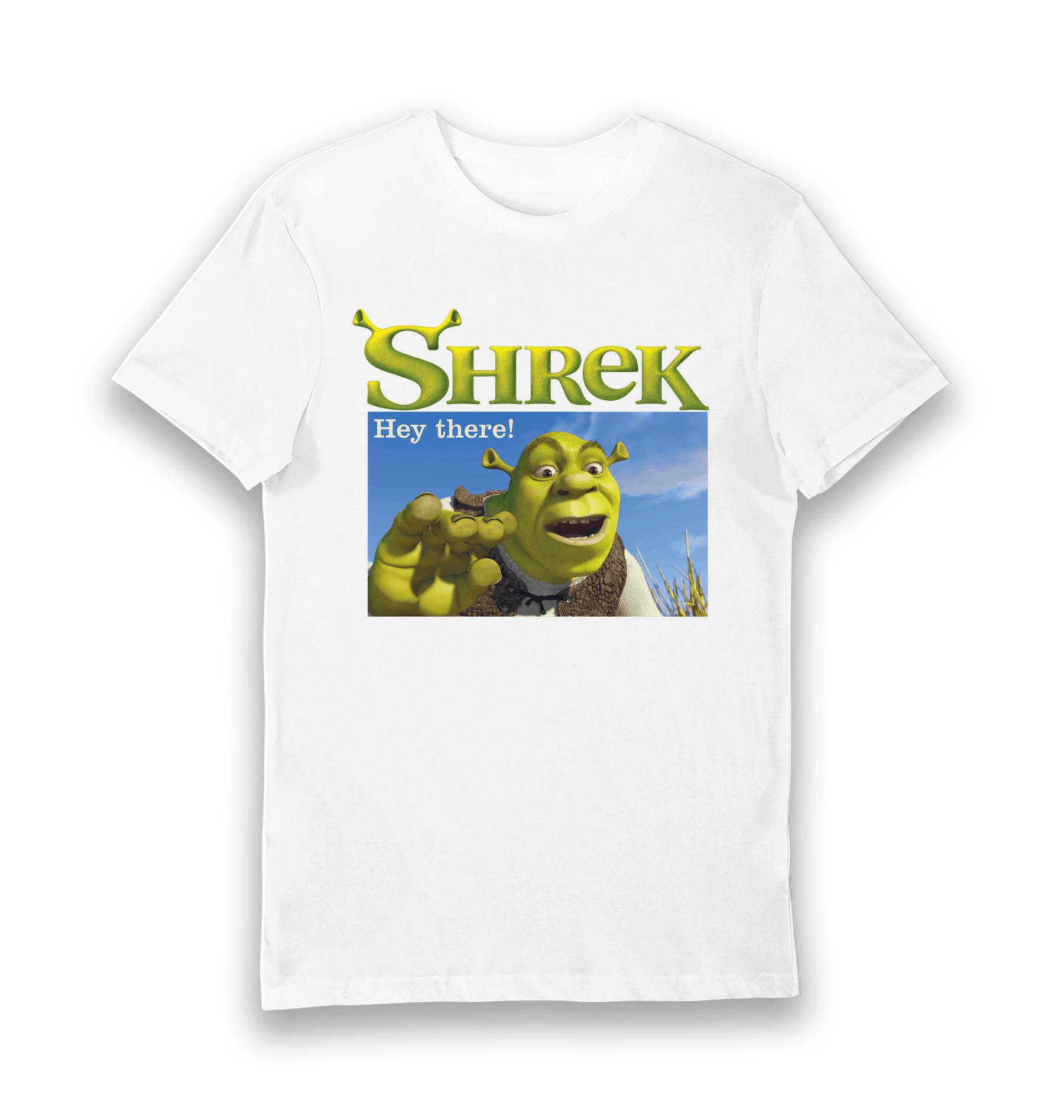 White Printed T-shirt Front