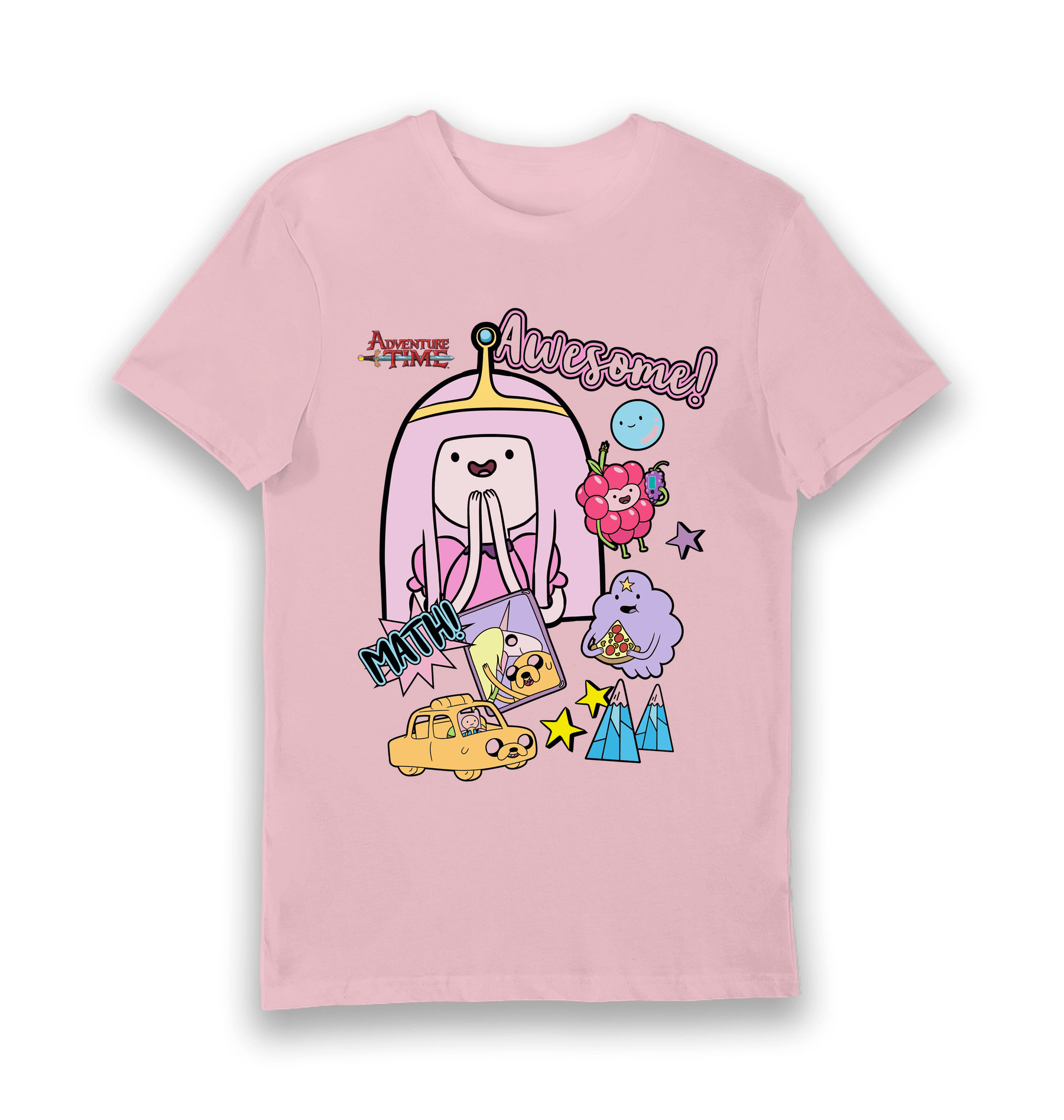 Pink Printed T-shirt Front