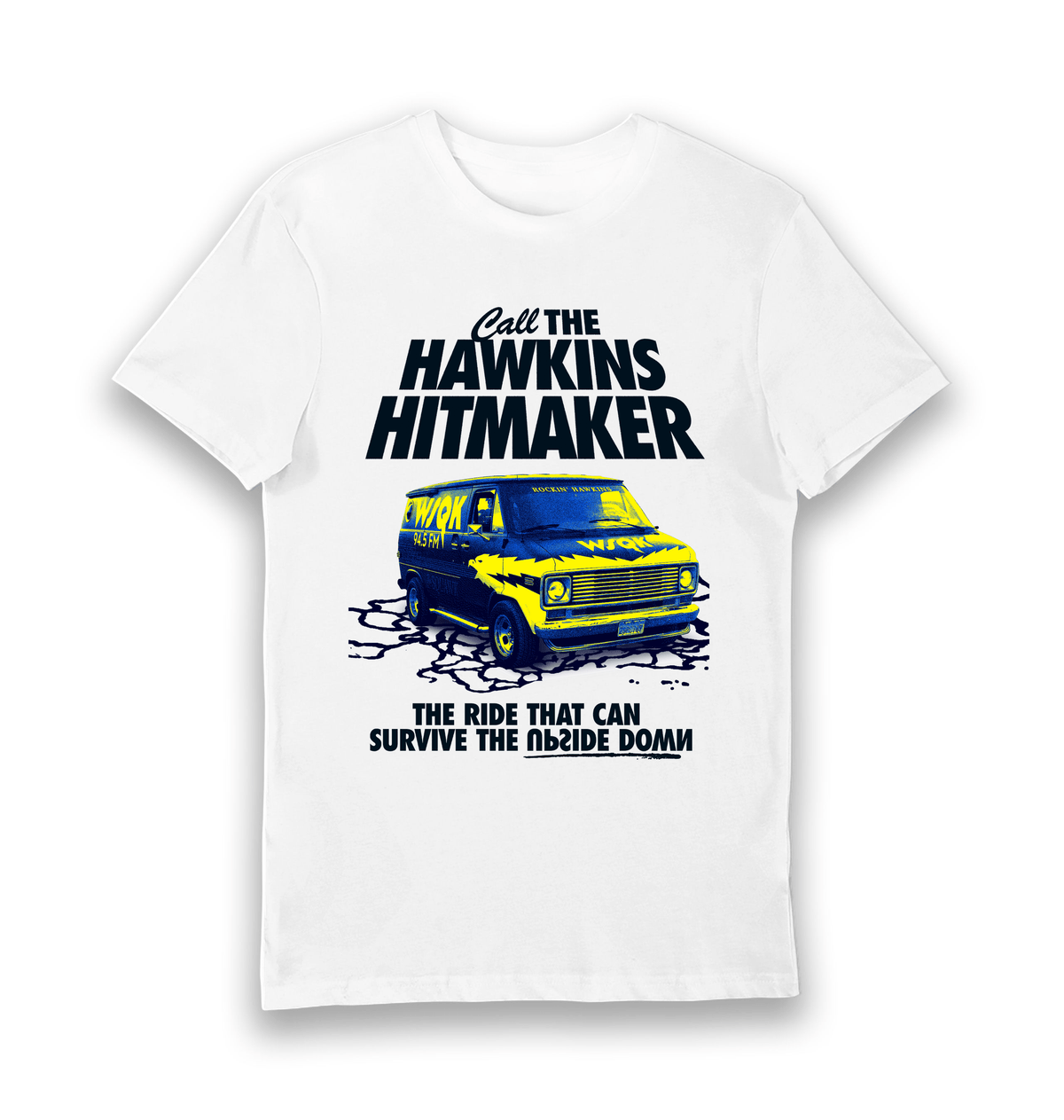 White Printed T-shirt Front