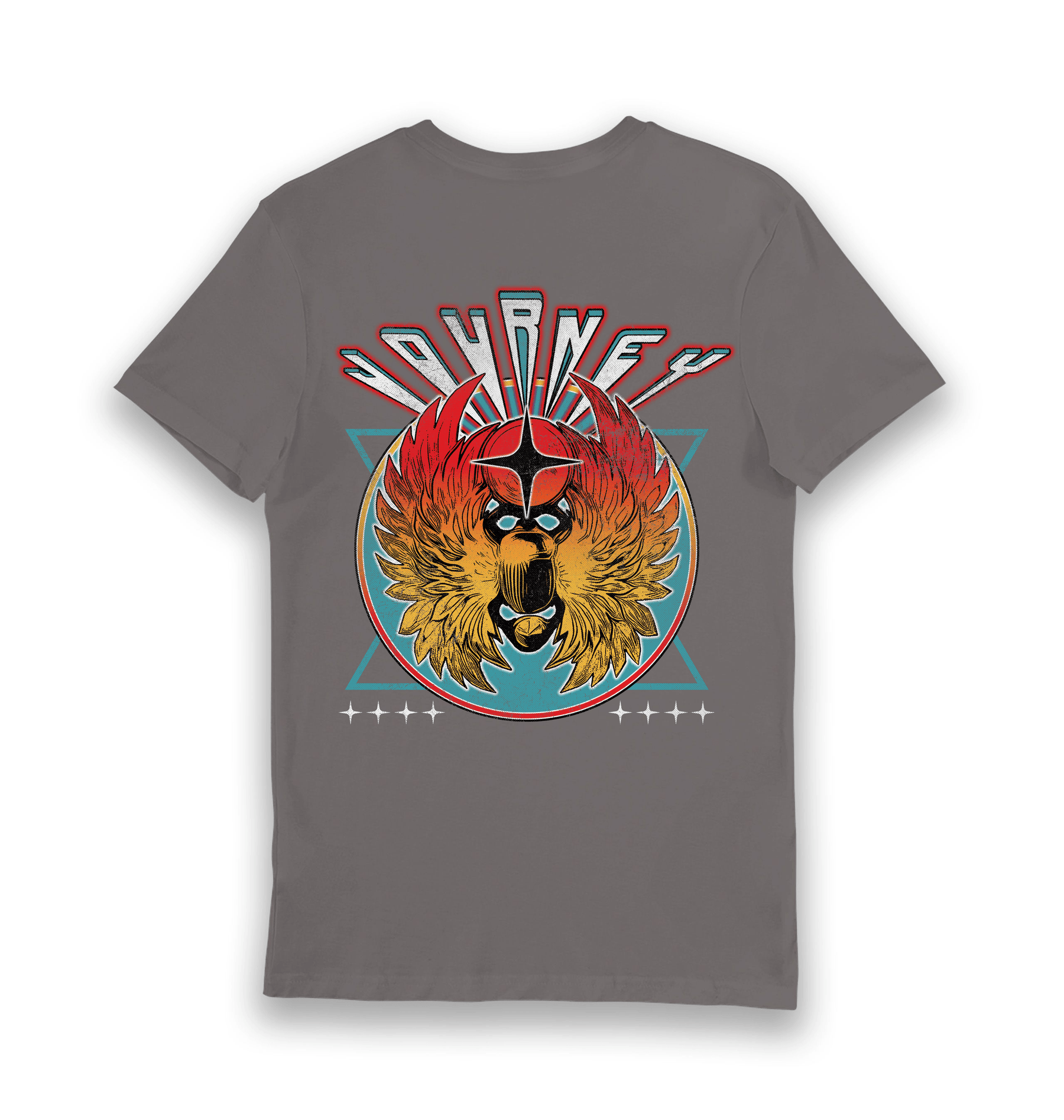 Charcoal Printed T-shirt Back