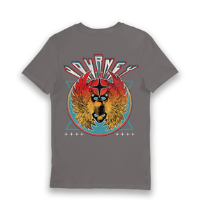 Charcoal Printed T-shirt Back